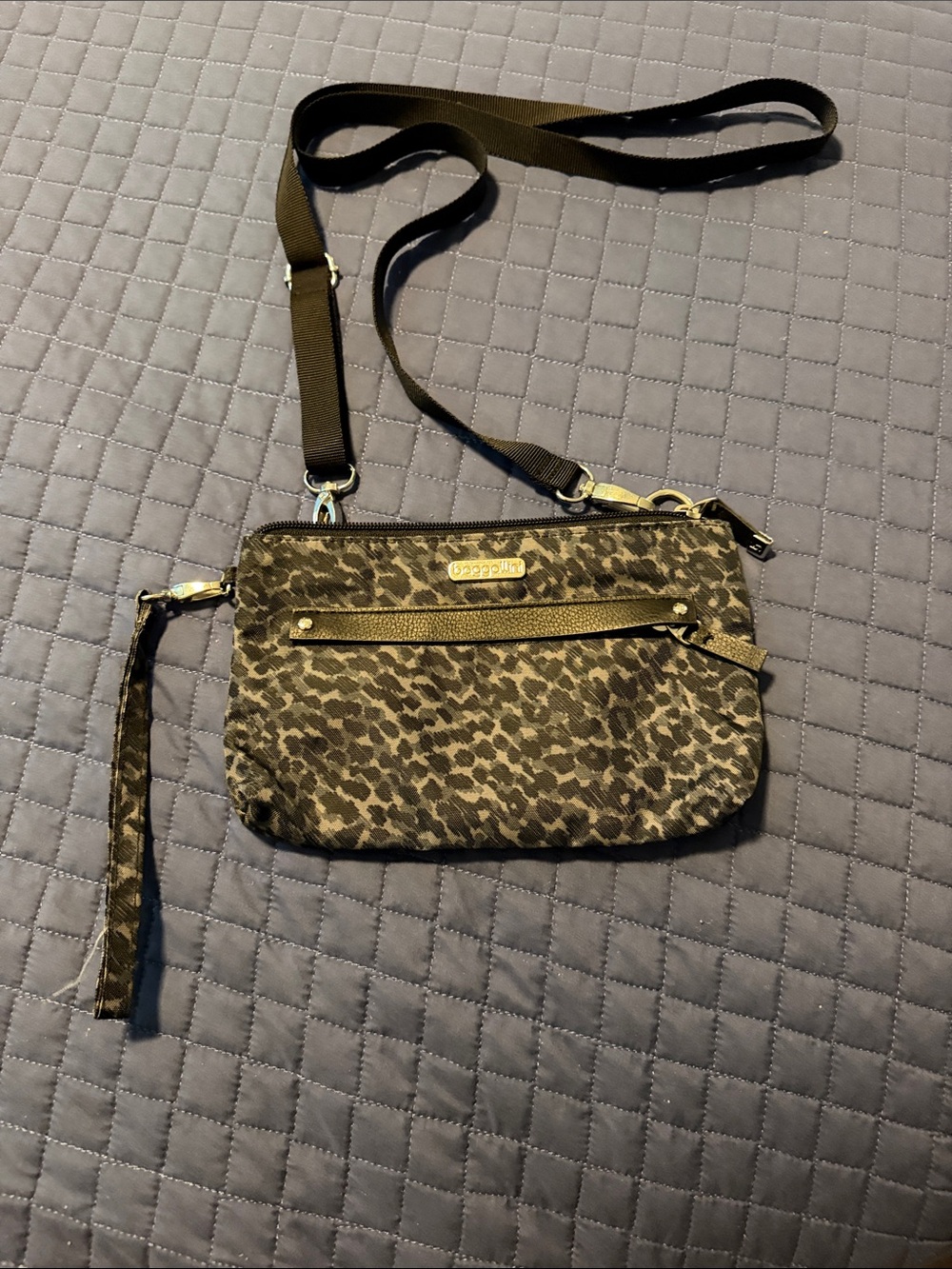 Baggalini Leopard-Print Small Crossbody Bag